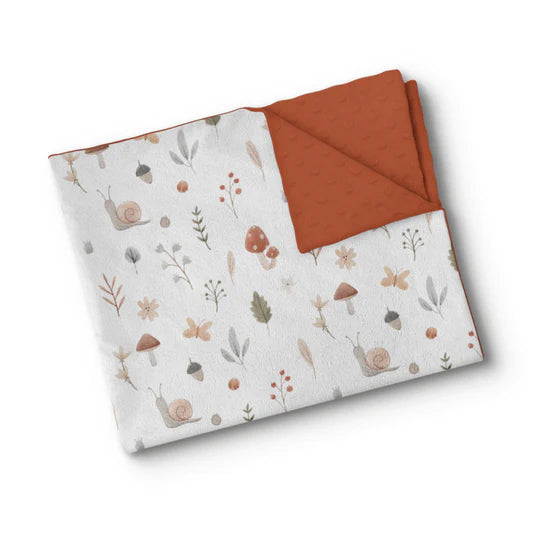 OleOops Couverture de minky pour bébé 30x40 Dodo OleOops Forêt magique