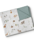 OleOops Couverture de minky pour bébé 30x40 Dodo OleOops Forêt boréale