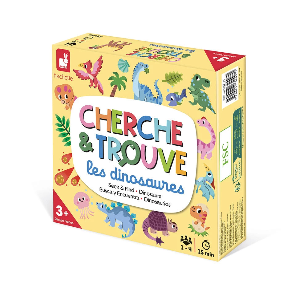 Janod Mon premier cherche et trouve - Dinosaures Jouets Janod