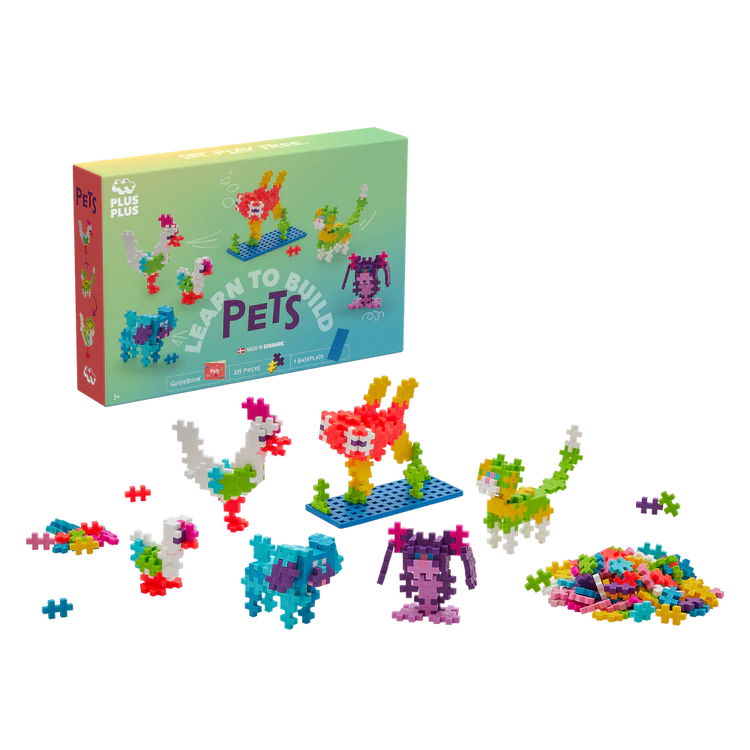 Plus Plus ++ MINI 275 morceaux Apprendre à bâtir - Animaux de compagnie Jouets Plus Plus
