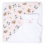 Béké Bobo Ensemble cape de bain et gant Béké Bobo Romy
