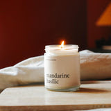 Marée Chandelles Chandelle de soya 270 ml Maison Marée Chandelles Mandarine &amp; Basilic