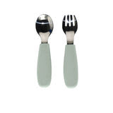 Micasso &amp;amp; Co Silicone and Metal Spoon and Fork Set