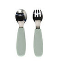 Micasso &amp; Co Silicone and Metal Spoon and Fork Set