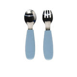 Micasso &amp;amp; Co Silicone and Metal Spoon and Fork Set
