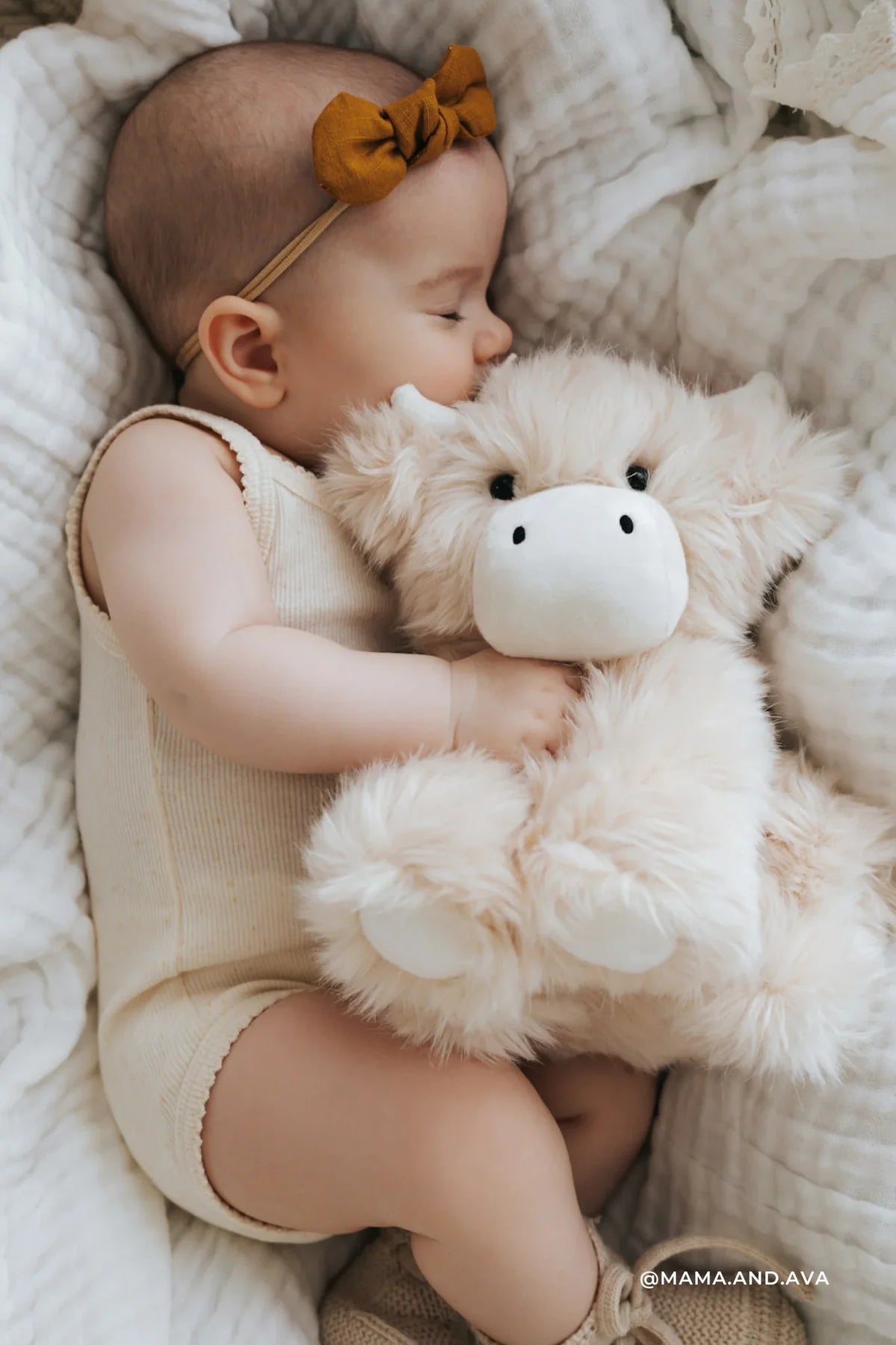Snuggle Bunnies Peluche Hilda la vache highland Snuggle Bunnies