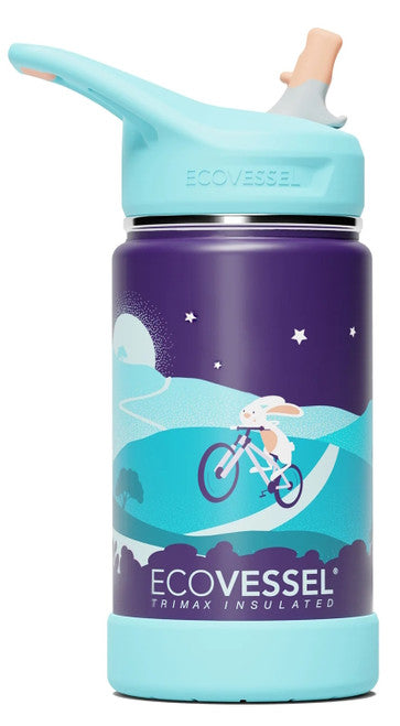 Ecovessel Gourde à paille isolée 12 oz