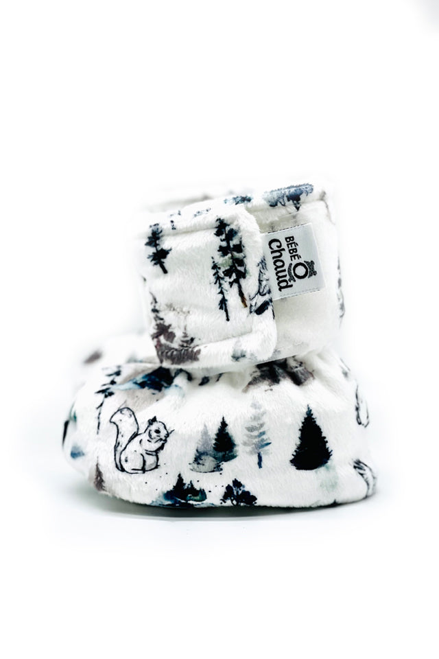 Bébé Ô Chaud Pantoufles 3-6 mois Vêtements Bébé Ô Chaud Forêt mélancolique  