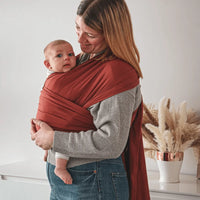 Maman Kangaroo 2 in 1 pre-tied stretchy baby carrier sling in bamboo or cotton