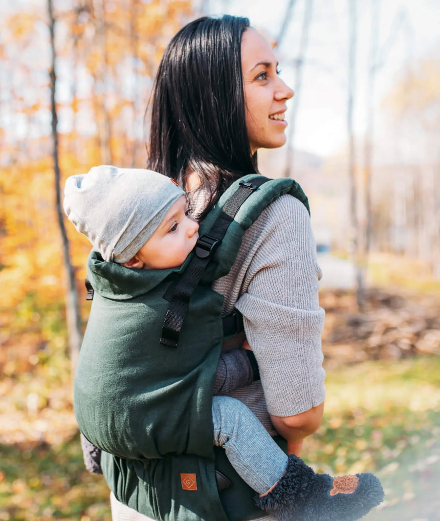 Gustine Preformed Scalable Baby Carrier 8 to 45 lbs in Linen