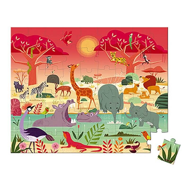 Janod Casse-tête Réserve Animaux 54 pièces Jouets Janod   
