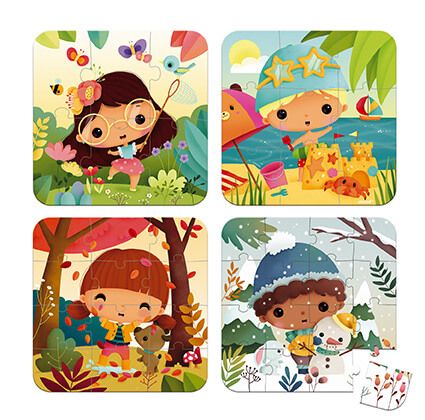 Janod Casse-tête progressif Saisons Jouets Janod   