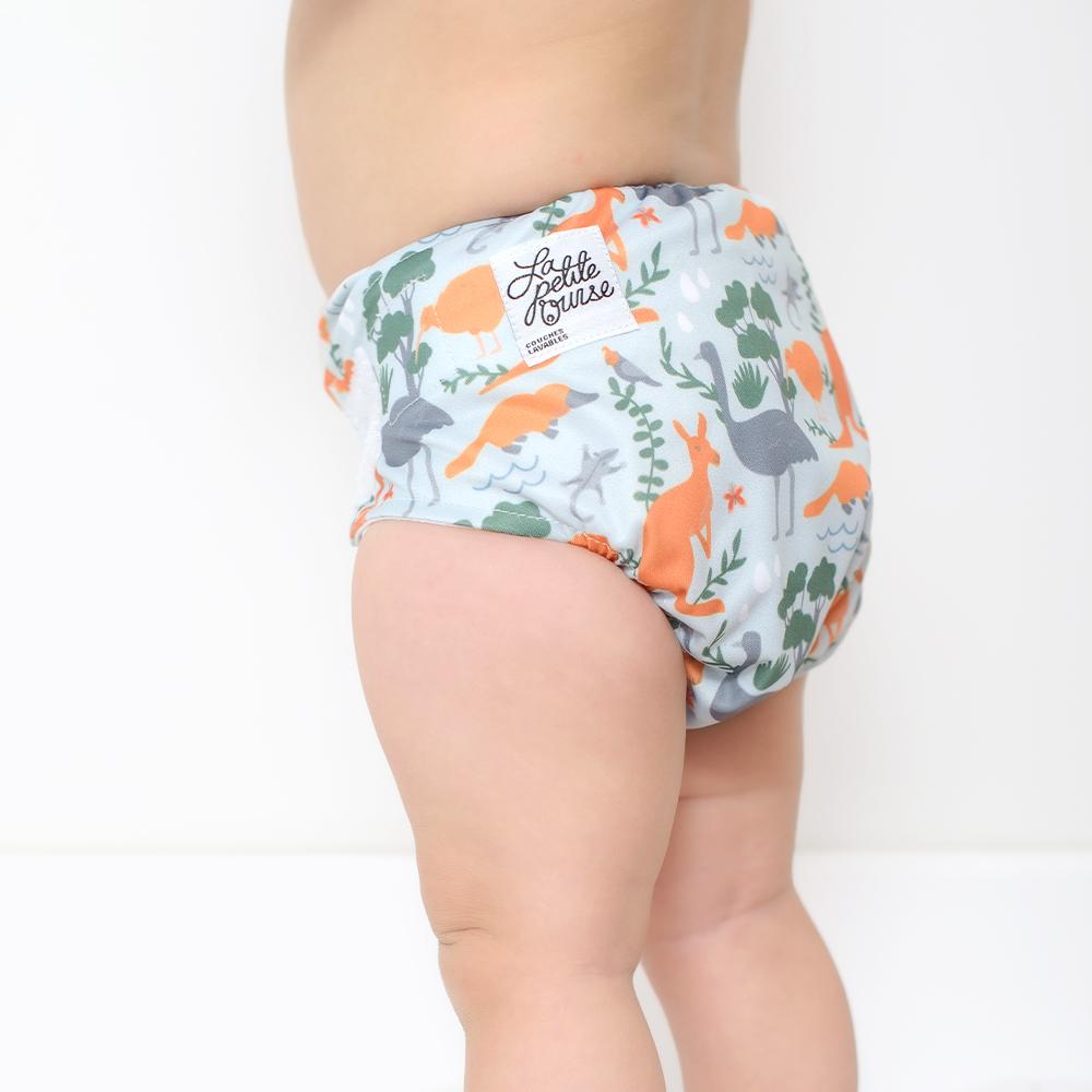 La Petite Ourse Cloth diaper with press stud pocket