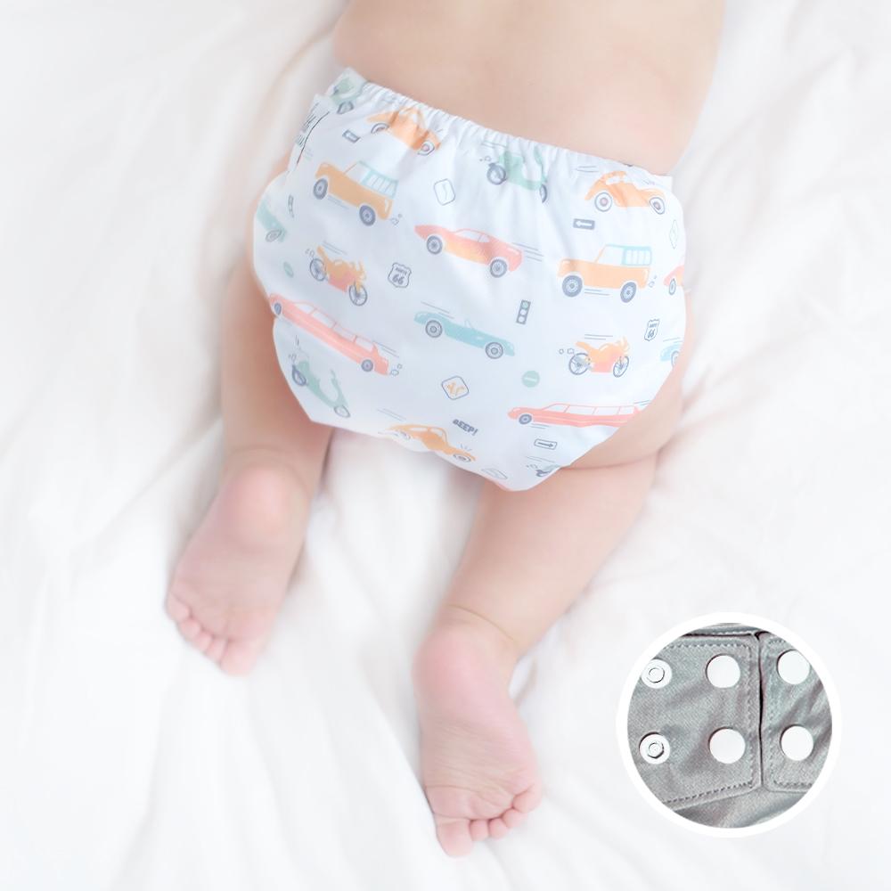 La Petite Ourse Cloth diaper with press stud pocket