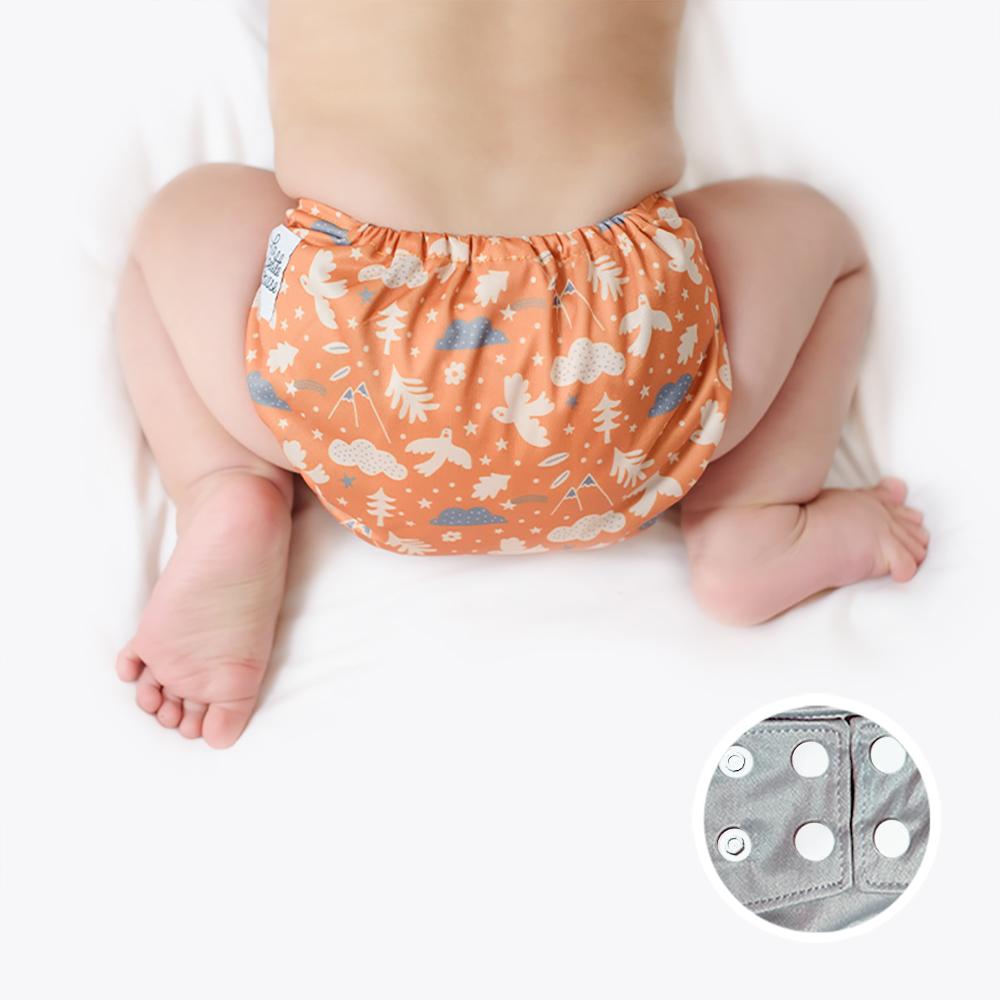 La Petite Ourse Cloth diaper with press stud pocket