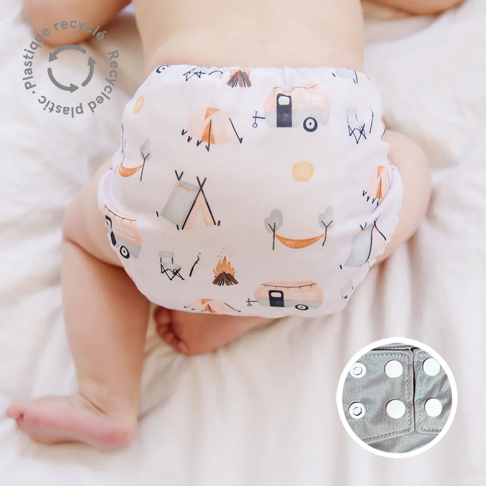 La Petite Ourse Cloth diaper with press stud pocket