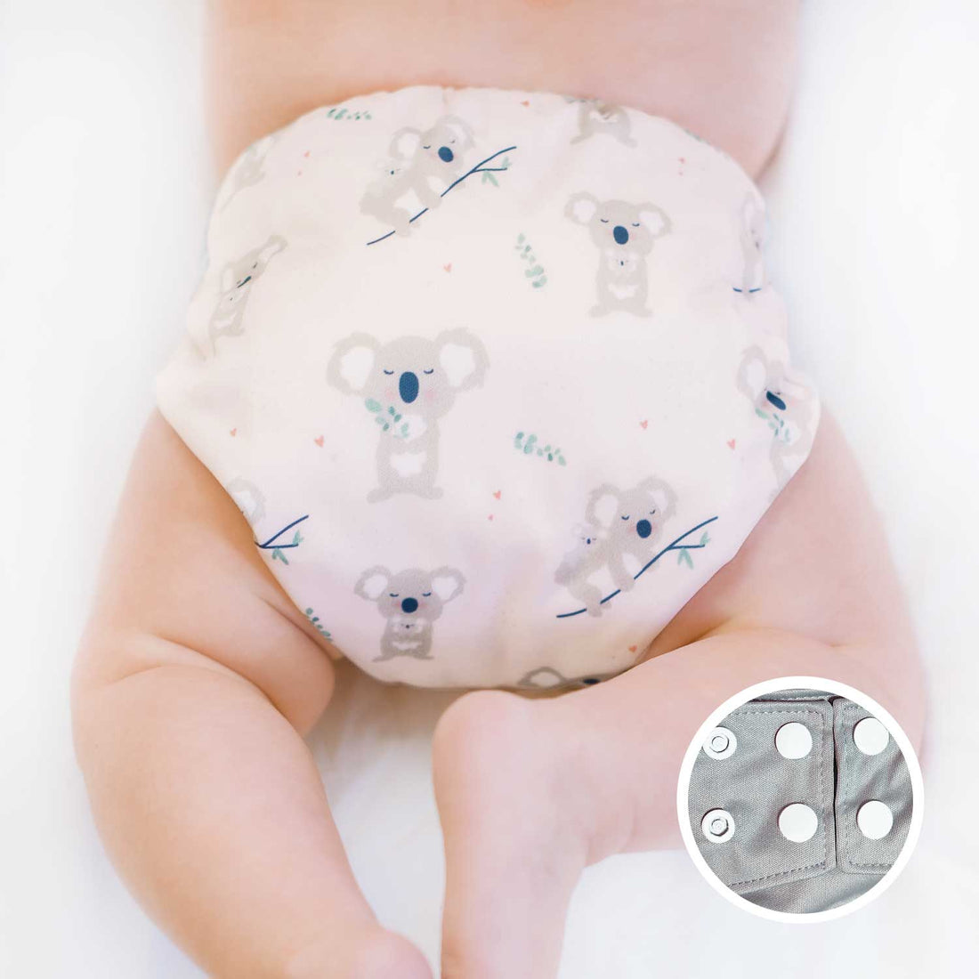 La Petite Ourse Cloth diaper with press stud pocket