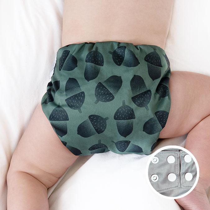 La Petite Ourse Cloth diaper with press stud pocket