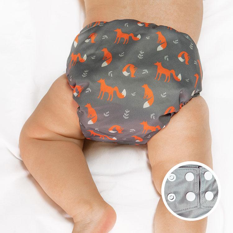 La Petite Ourse Cloth diaper with press stud pocket