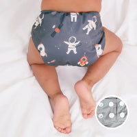 La Petite Ourse Cloth diaper with press stud pocket