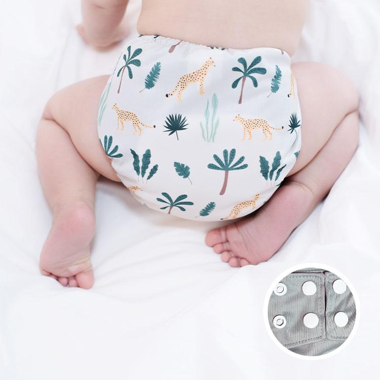 La Petite Ourse Cloth diaper with press stud pocket