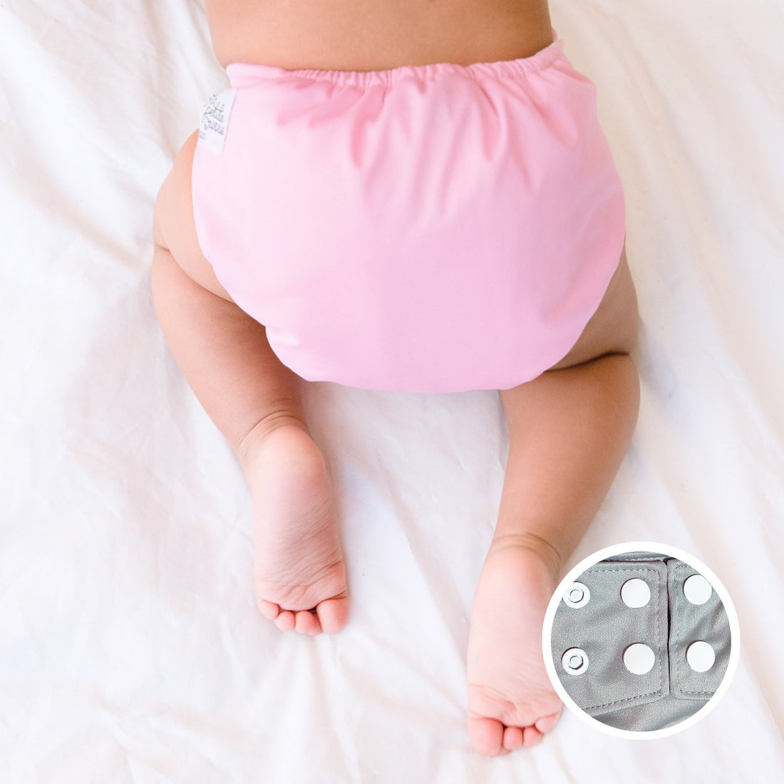 La Petite Ourse Cloth diaper with press stud pocket