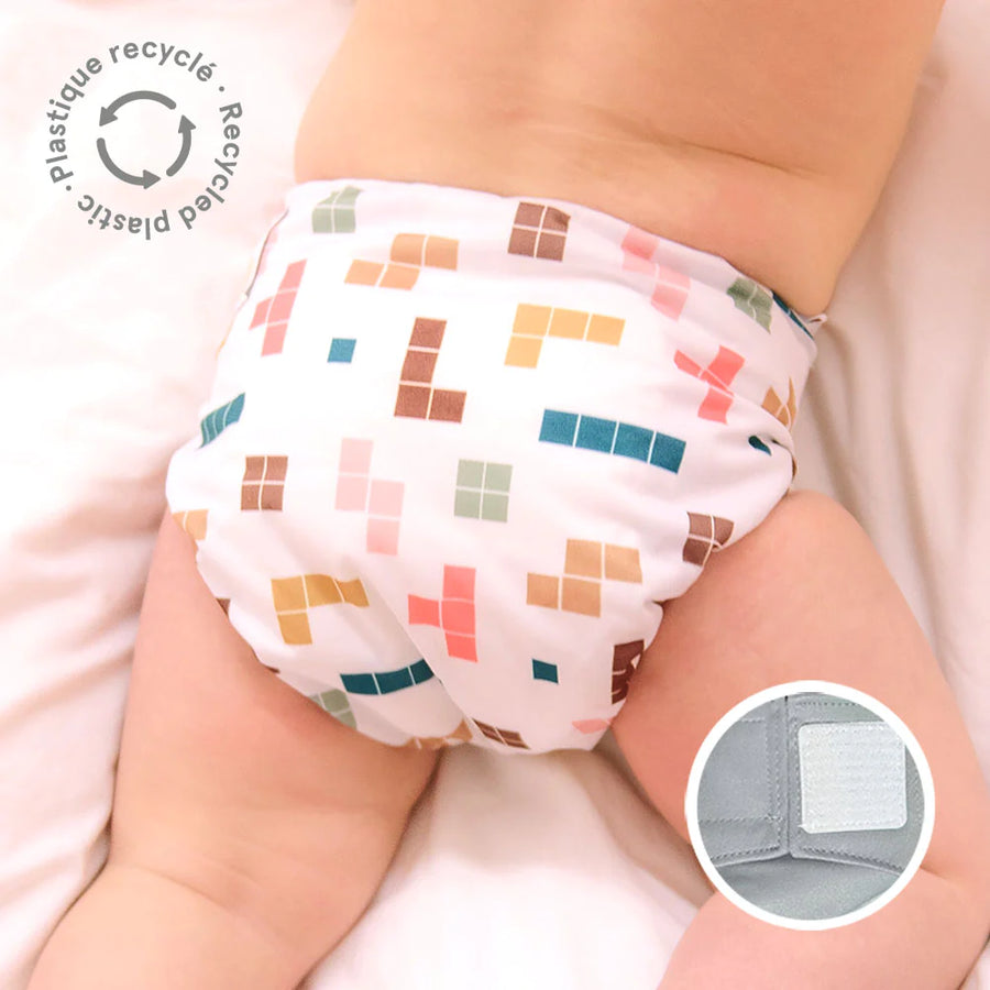 La Petite Ourse Cloth diaper with press stud pocket