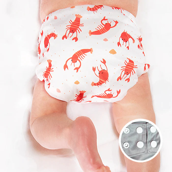 La Petite Ourse Cloth diaper with press stud pocket