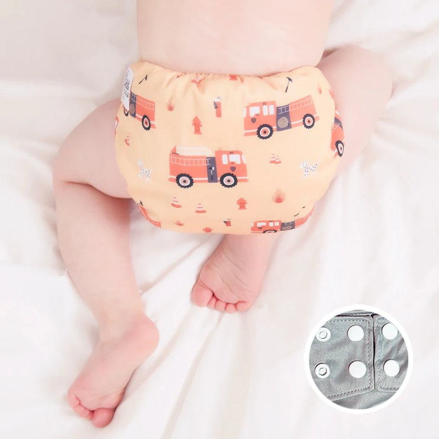 La Petite Ourse Cloth diaper with press stud pocket