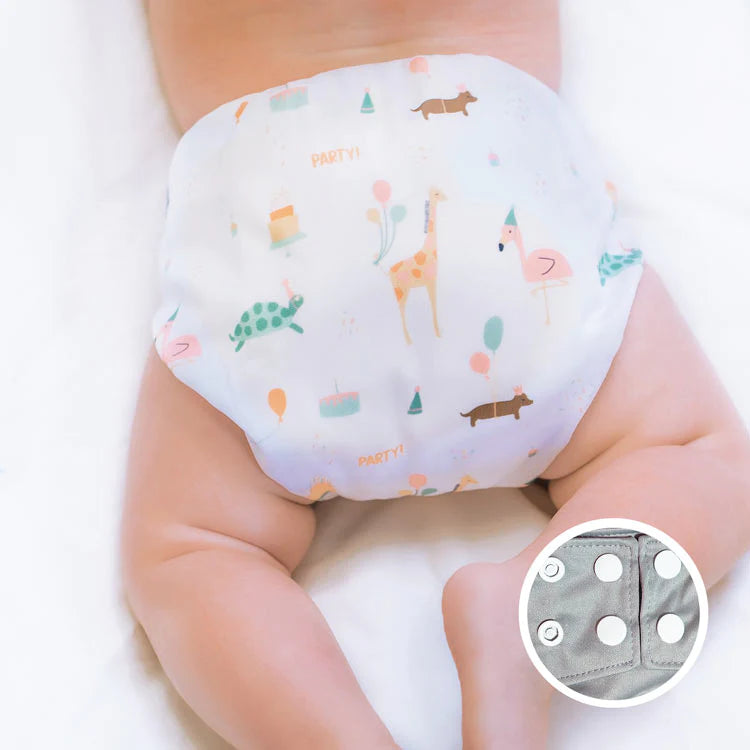 La Petite Ourse Cloth diaper with press stud pocket