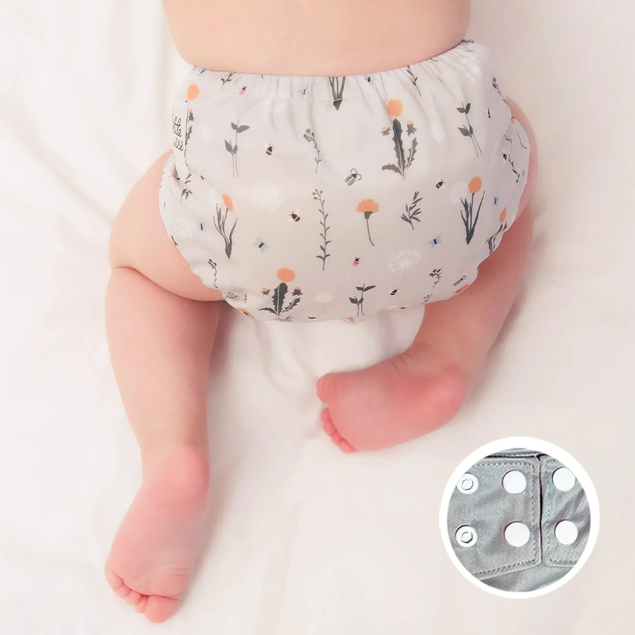 La Petite Ourse Cloth diaper with press stud pocket