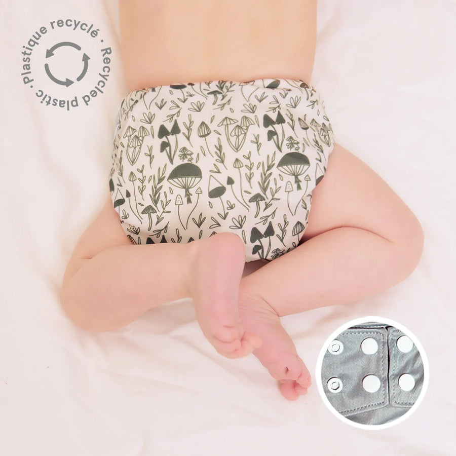 La Petite Ourse Cloth diaper with press stud pocket