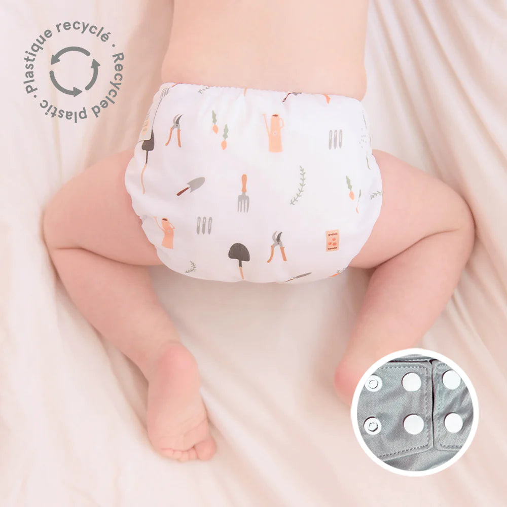 La Petite Ourse Cloth diaper with press stud pocket