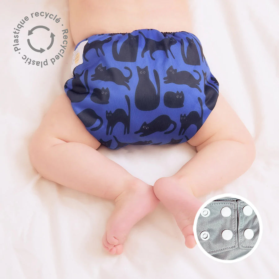 La Petite Ourse Cloth diaper with press stud pocket