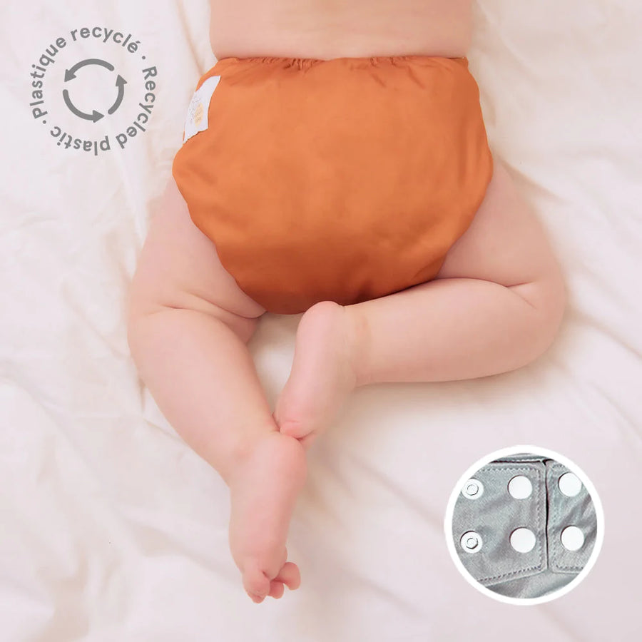 La Petite Ourse Cloth diaper with press stud pocket