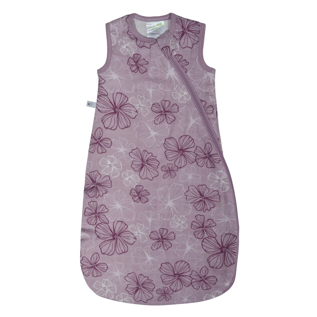 Perlimpinpin Dormeuse sac de nuit en mousseline de bambou 1.0 Tog 0-6, 6-18 ou 18-36 mois Dodo Perlimpinpin 18-36 mois Pensées