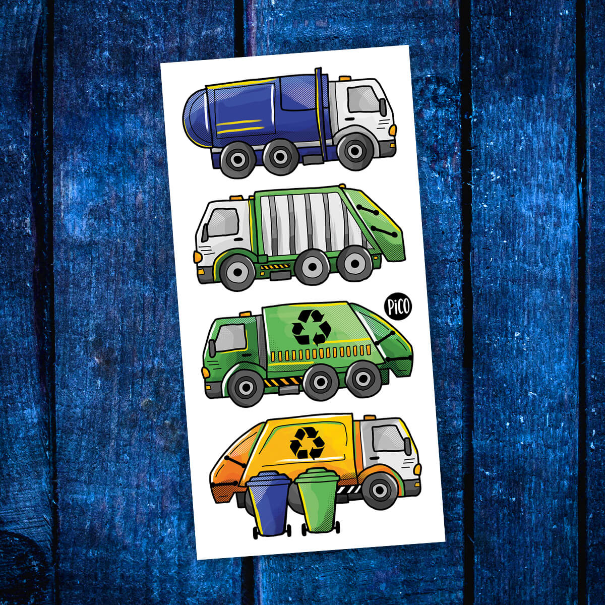 Pico Tatouages temporaires Éducation Pico Tatouages Temporaires Camion de recyclage  