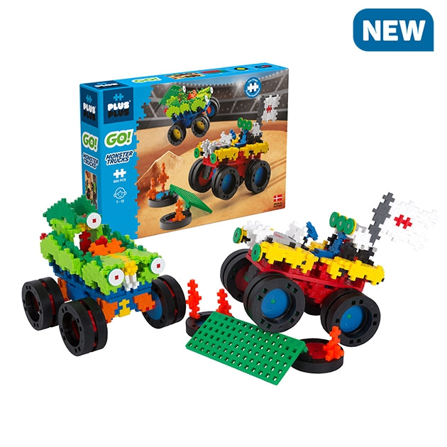 Plus Plus ++ MINI GO Monster trucks 600 pieces basic