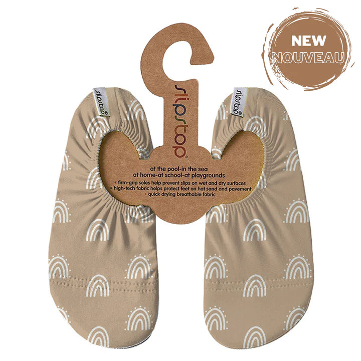 SlipStop Chaussons à semelles adhérentes Enfants S 2-4 ans (7.5-9.5) Vêtements SlipStop Caramel junior
