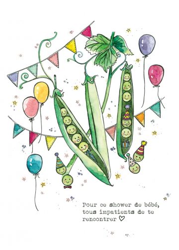 Stéphanie Renière Carte de souhait Baptème/Shower