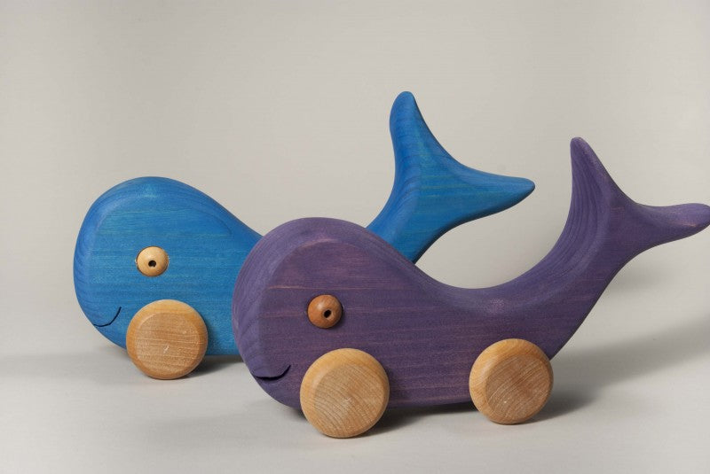 Atelier Cheval de Bois Baleine en bois - Boutique Planète Bébé