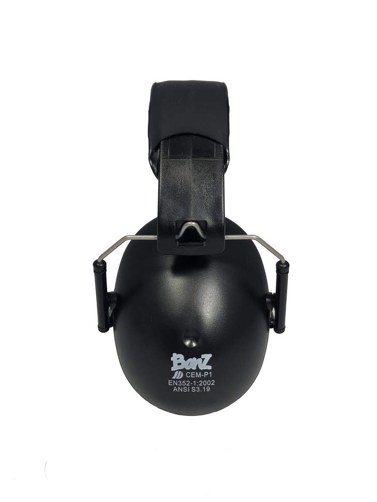 Baby Banz Cache-oreilles de protection auditive (anti-bruit) Éducation BabyBanz 2 à 10 ans Onyx