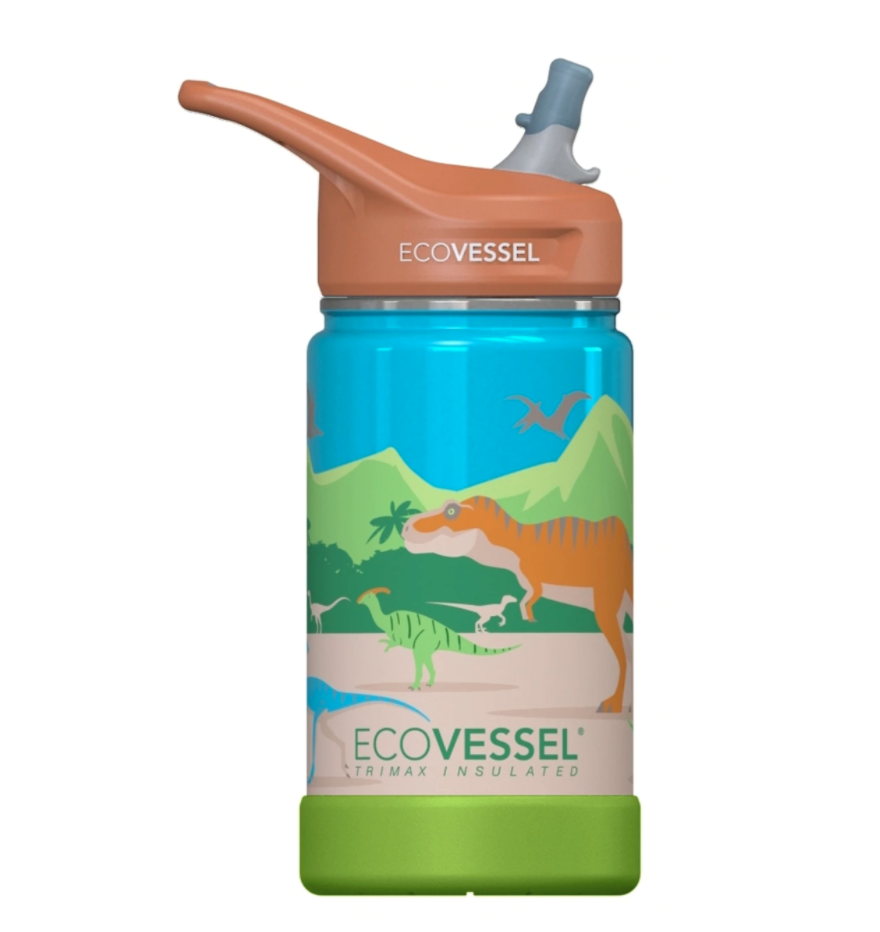 Ecovessel Gourde à paille isolée 12 oz