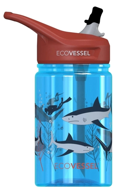 EcoVessel Kids Camping Splash Water Bottle 12 oz