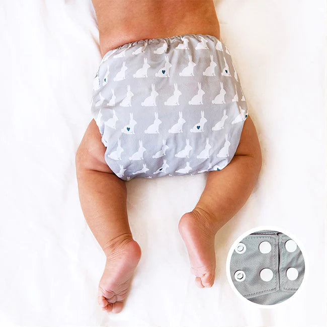 La Petite Ourse Cloth diaper with press stud pocket