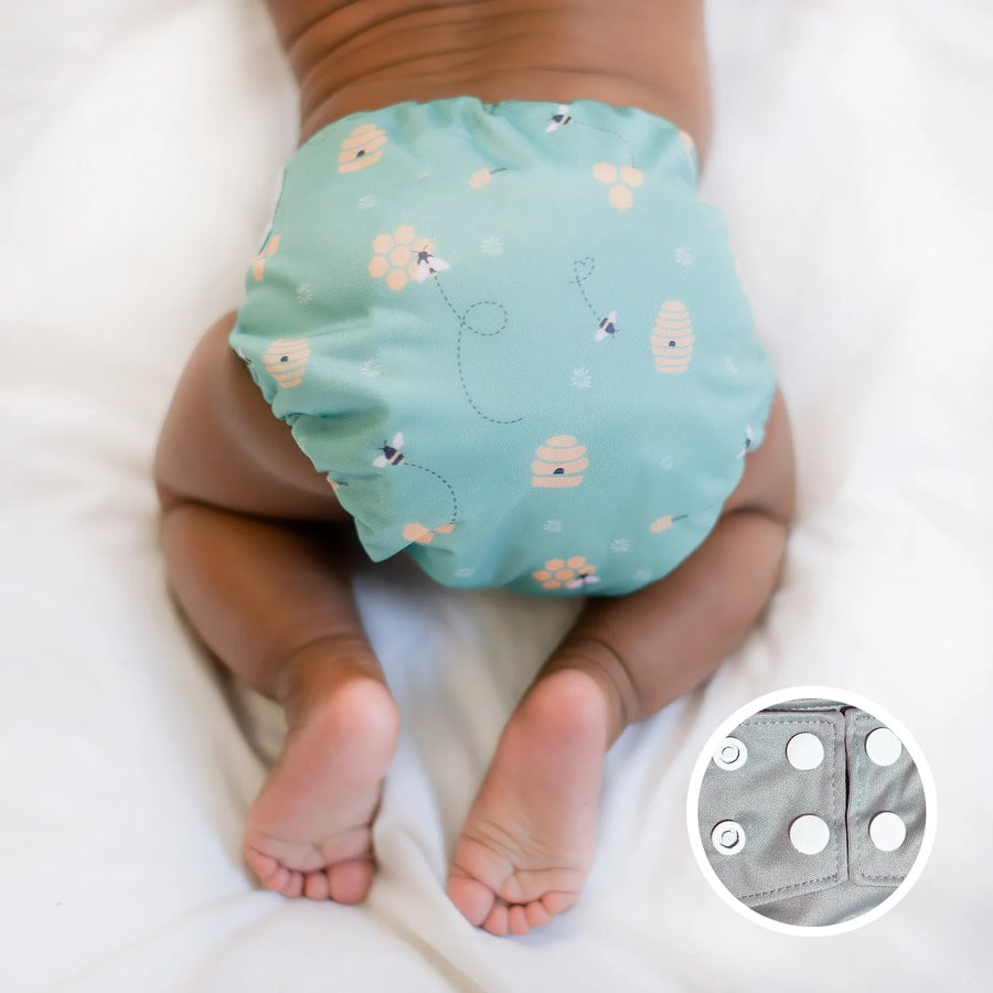 La Petite Ourse Cloth diaper with press stud pocket