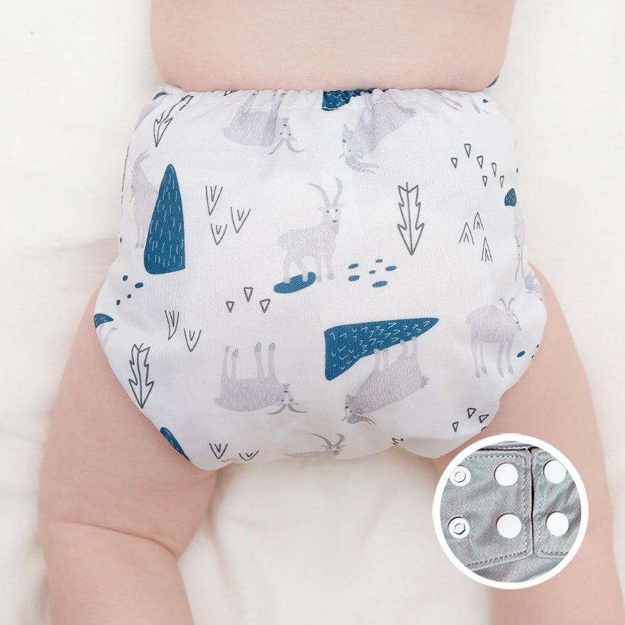 La Petite Ourse Cloth diaper with press stud pocket