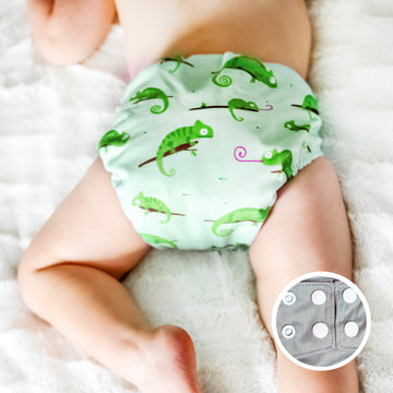 La Petite Ourse Cloth diaper with press stud pocket