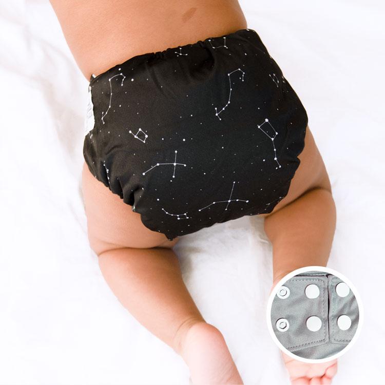 La Petite Ourse Cloth diaper with press stud pocket