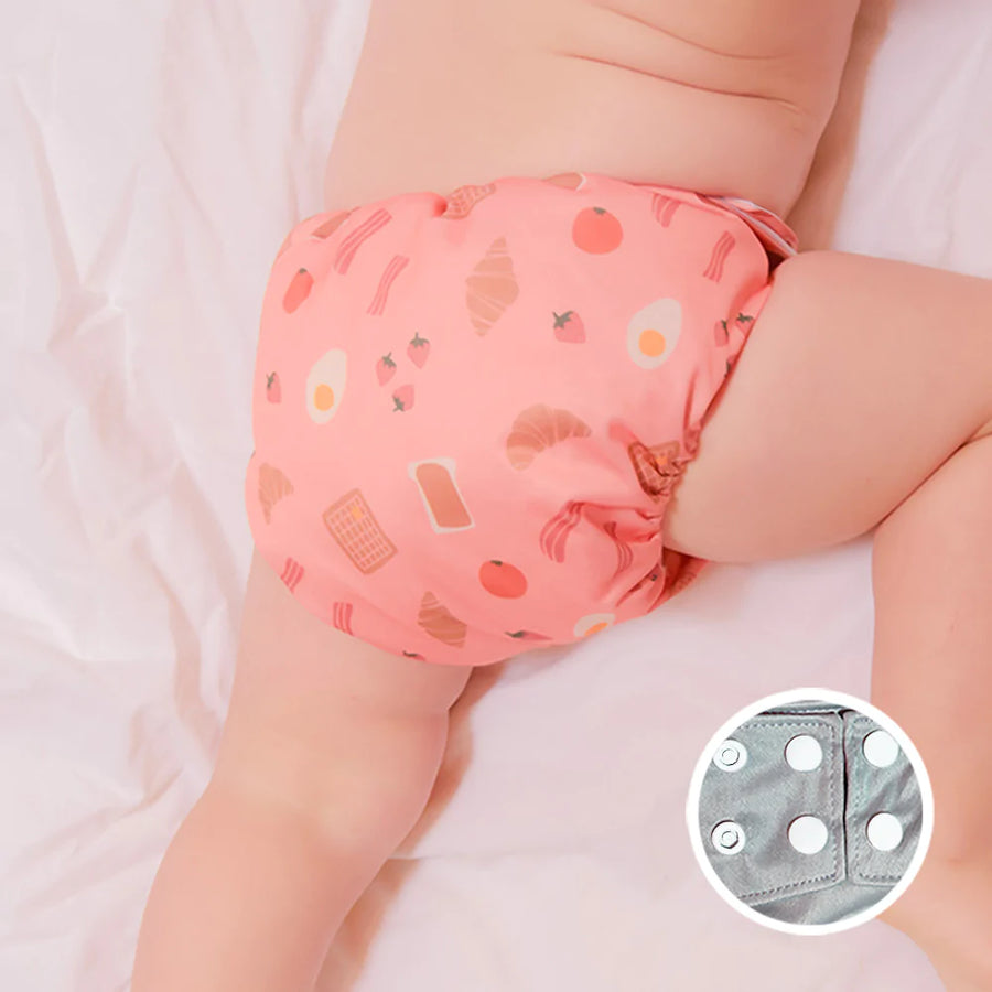 La Petite Ourse Cloth diaper with press stud pocket